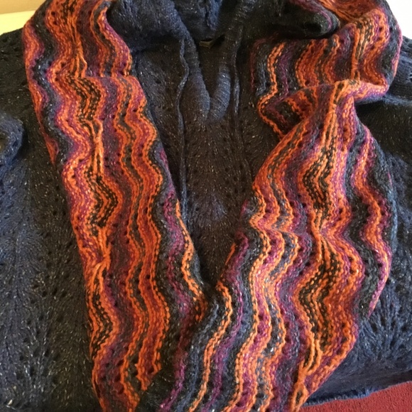 Royal Robbins Wool Sweater Scarf Blue/Purple - Picture 1 of 5